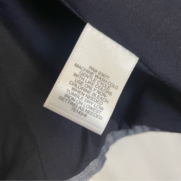 LIZ CLAIBORNE Women’s Blue Lined Moto Zip Up Cropped Jacket Size Medium - Picture 13 of 16